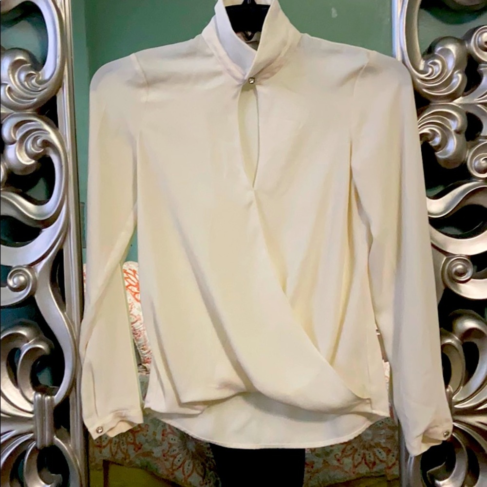 White Satin Blouse